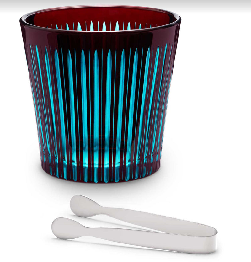 Prism Ice Bucket with Tongs