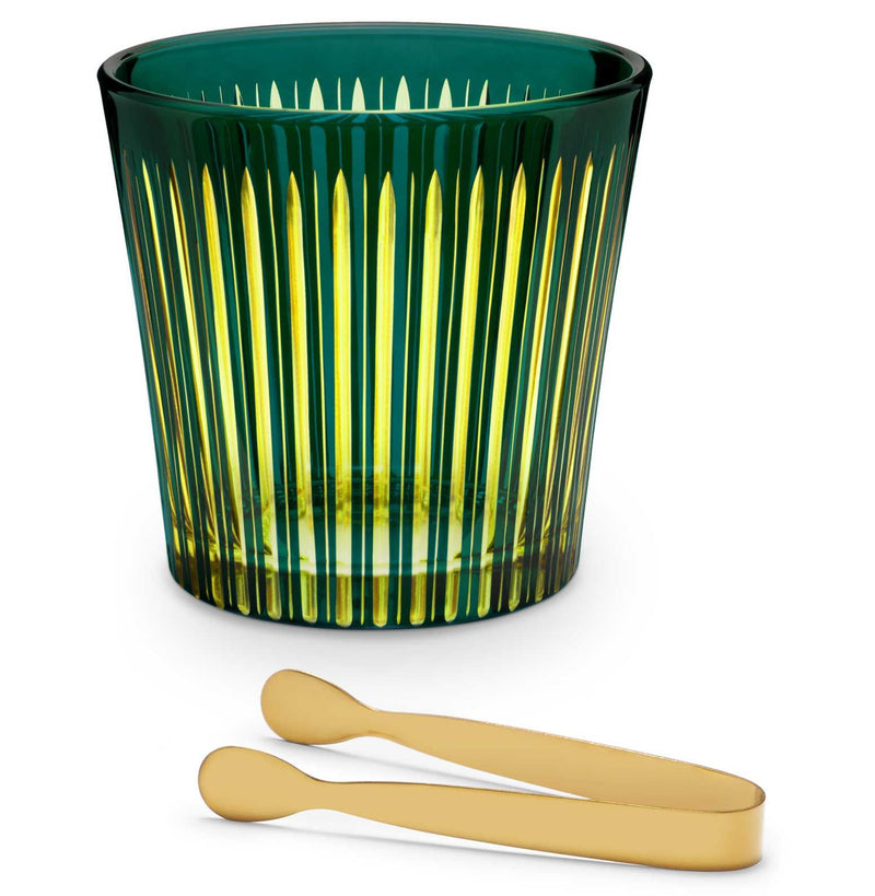 Prism Ice Bucket with Tongs