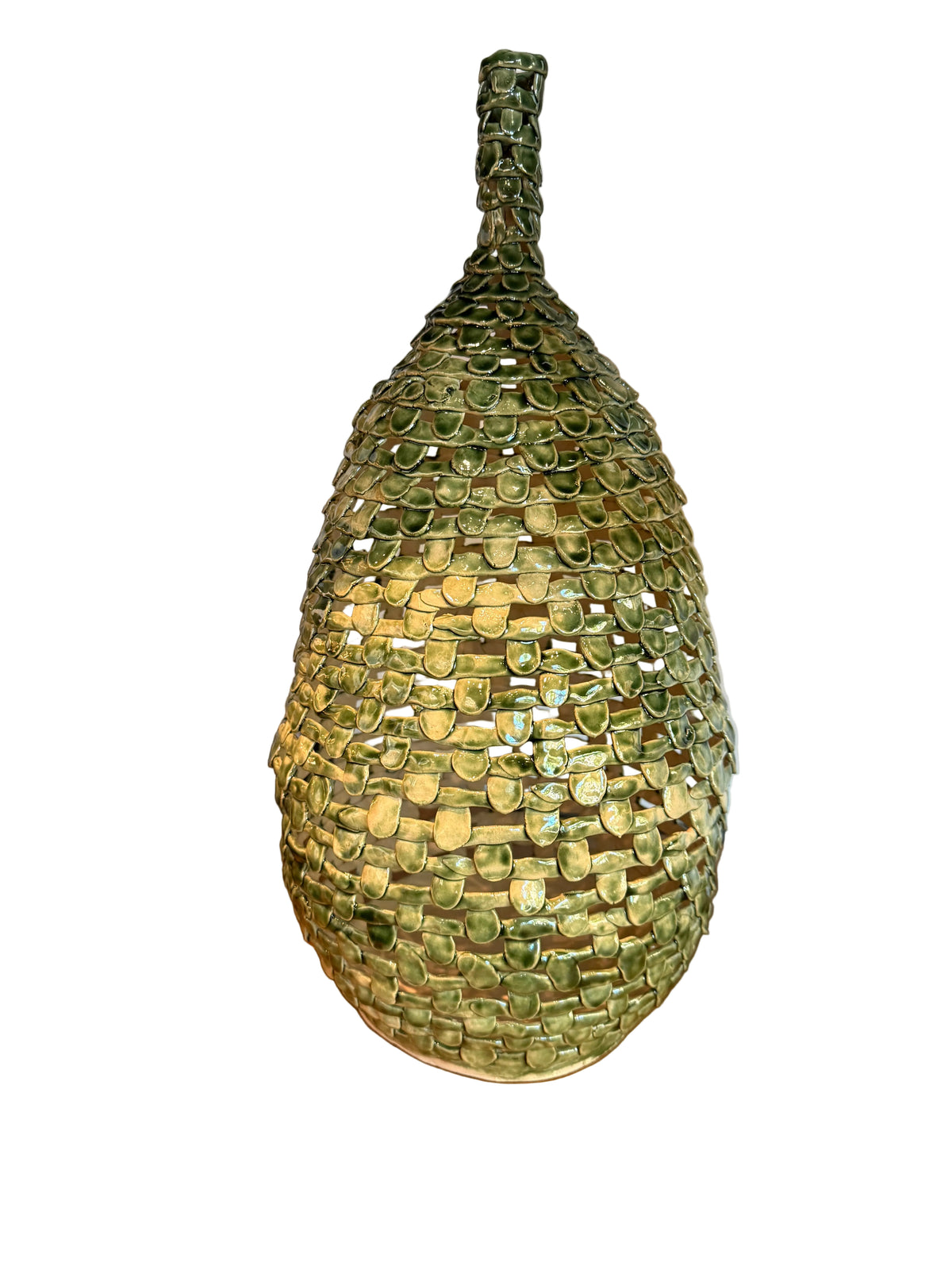 Green Woven Vessel - LeAnne Pizio